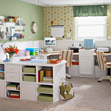 Family home office design ideas.