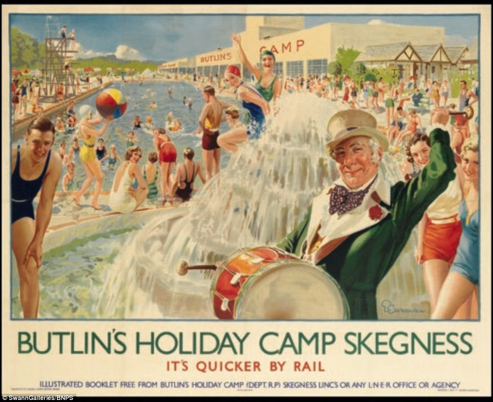 It's quicker by rail: The promotional posters are expected to fetch thousands of pounds each when they are sold
