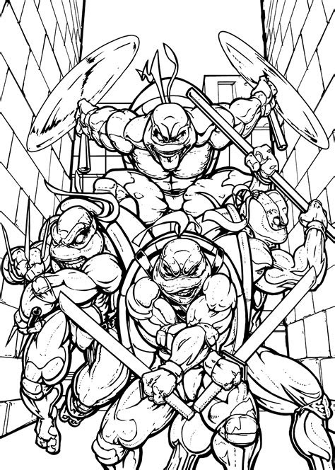  coloring pages ninja turtles printables
