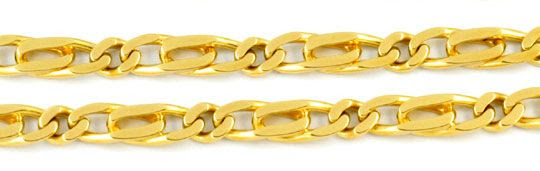 Originalfoto PFAUENAUGE ODER TIGERAUGE-KETTE, MASSIV GELBGOLD 1.700€