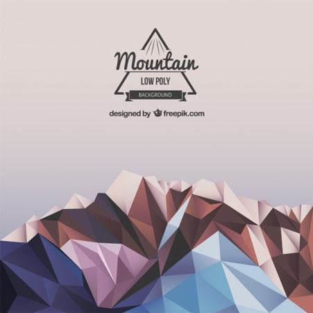 Polygonal-mountain-background
