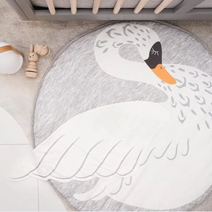 Tapis Bebe Cygne Tapis Animaux Fr