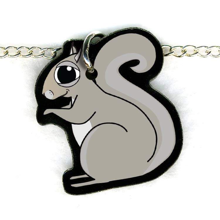 Squirrel Necklace  --  Free Shipping - goatsnglory