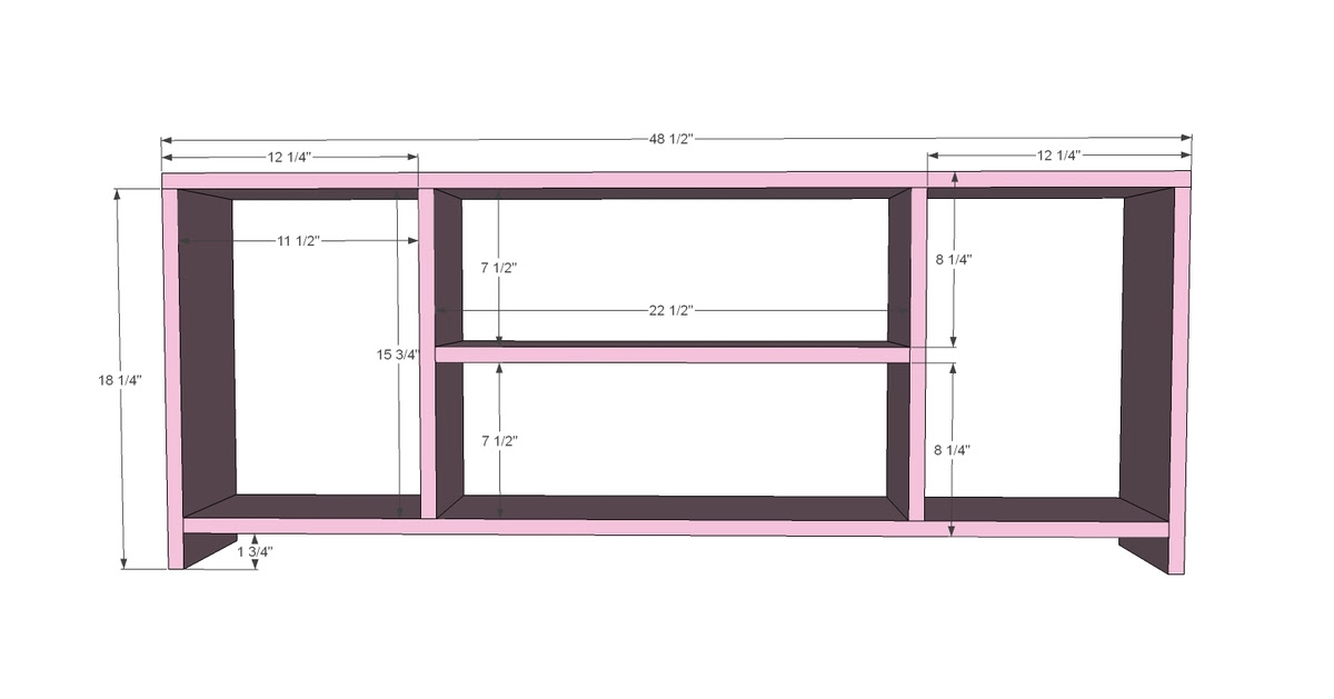 Ana White | Mini Media Wall for Playhouse or Kids Room ...