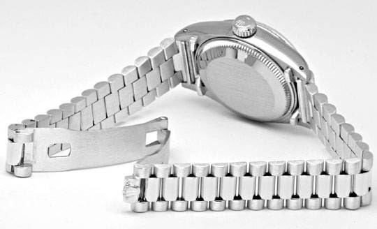 Original-Foto 4, ROLEX DATEJUST DAMEN-ARMBANDUHR WEISSGOLD GEPRÜFT NEUZ.