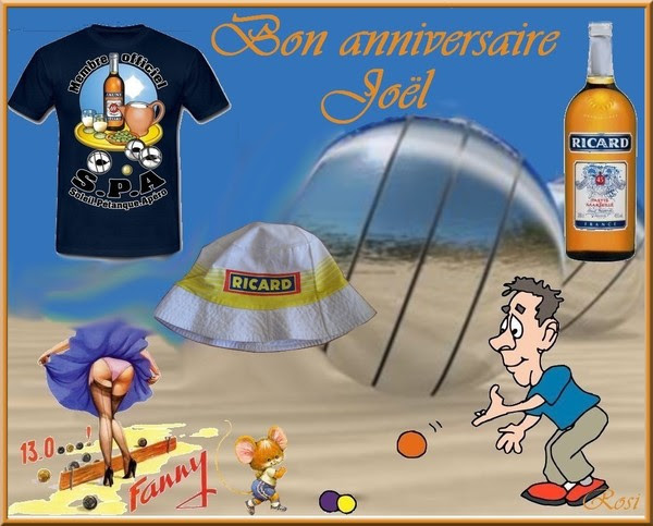 Bon Anniversaire Joel Theme Petanque