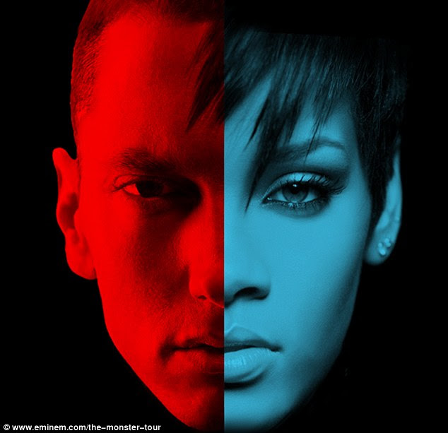 Hitting the road together: Eminem and Rihanna kick off their six-date, co-headlining tour on August 7 at the Pasadena Rose Bowl