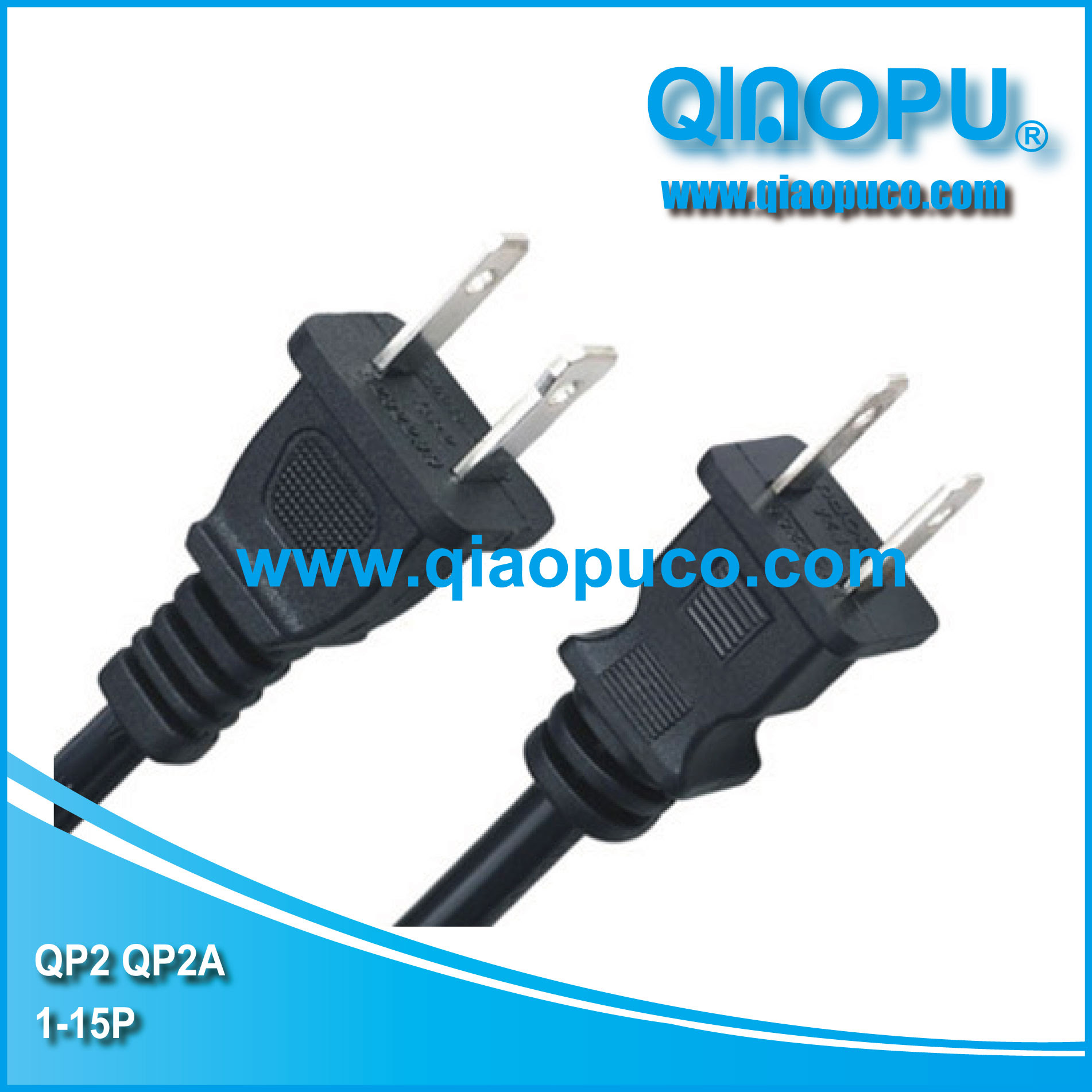 Qp2 Qp2a America Two Pin Power Coed Ningbo Qiaopu Electric Co Ltd