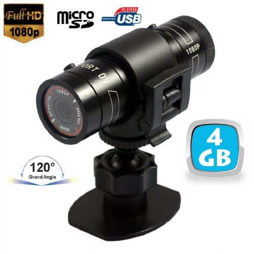  Yonis - Caméra Sport Grand Angle Full Hd 1080P Tube Waterproof Yo Steel 4 Go