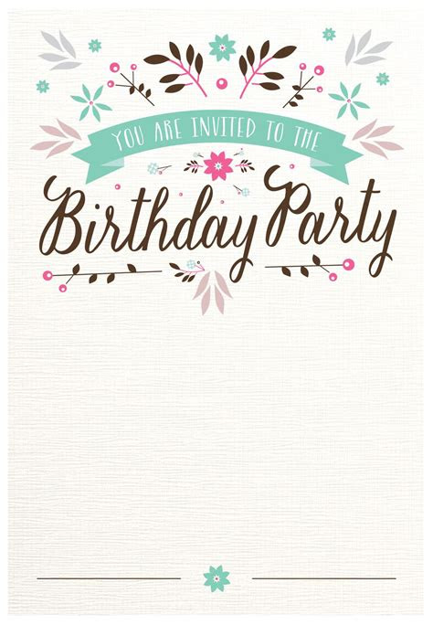  happy birthday invitation template business template ideas