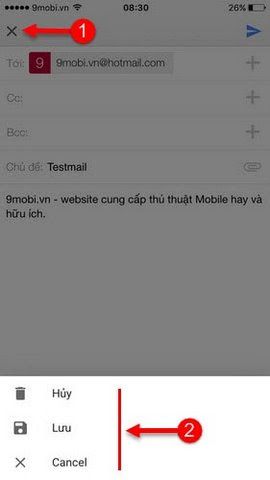 dang nhap gmail tren iphone