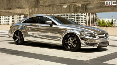 mc customs chrome mercedes benz cls savini wheels