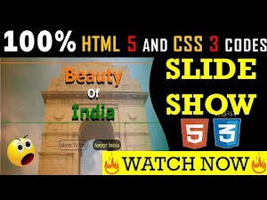 Slideshow HTML and CSS | Build Slideshow like professional