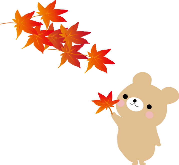 秋の紅葉 もみじのイラスト 無料イラスト フリー素材