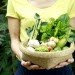 Vegetables, gardening, plant a row, basket of vegetables