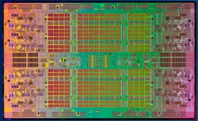 Die shot of the Itanium 9500