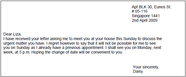 Generic Structure And Example Of Personal Letter English Admin