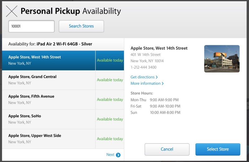 apple store ipad air