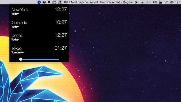 Clocker Crams a World Clock into Your Menu Bar