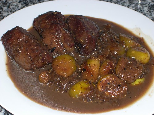 CARRILLERAS DE CERDO CON HIGOS