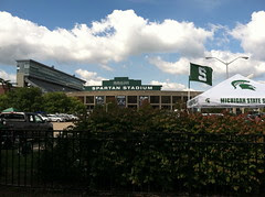 Outside Spartan Stadium