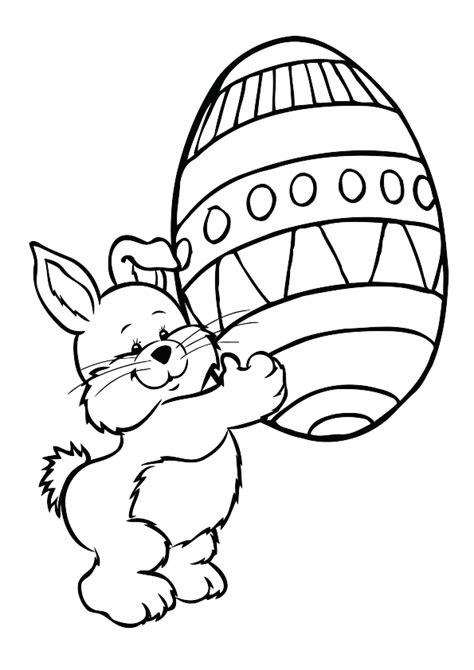kleurplaat pasen en de paashaas