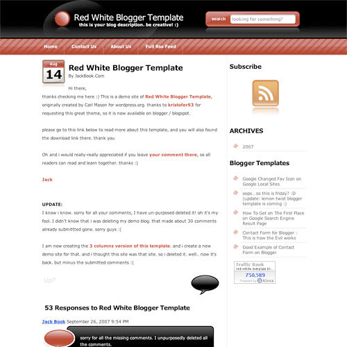 50 (Most) Beautiful Blogger Templates