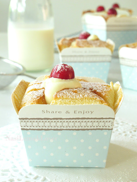 Hokkaido chiffon cupcakes 北海道牛奶蛋糕