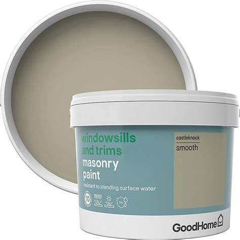 Dulux mint macaroon matt emulsion paint, 2.5l | diy at b&q. GoodHome Windowsills & trims Castleknock Smooth Matt