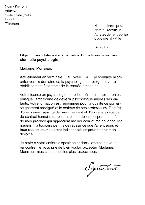 Lettre de motivation parcours sup - laboite-cv.fr