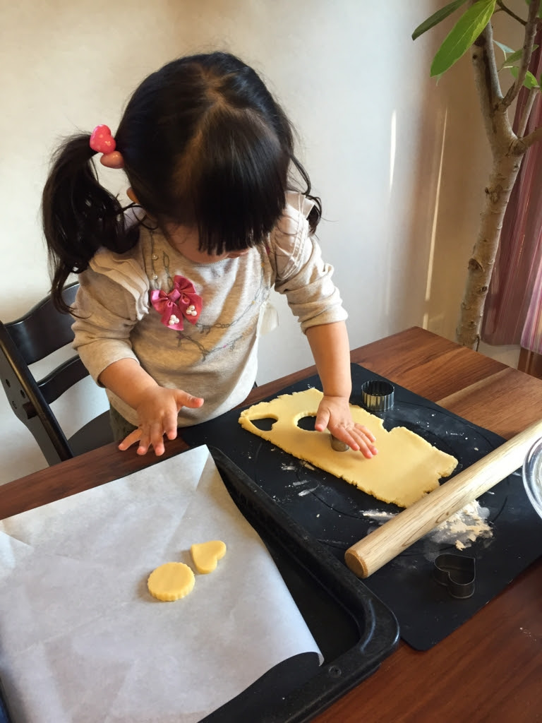 ２歳児にどこまでクッキーが作れるか チーちゃんミーちゃんの育児レシピ