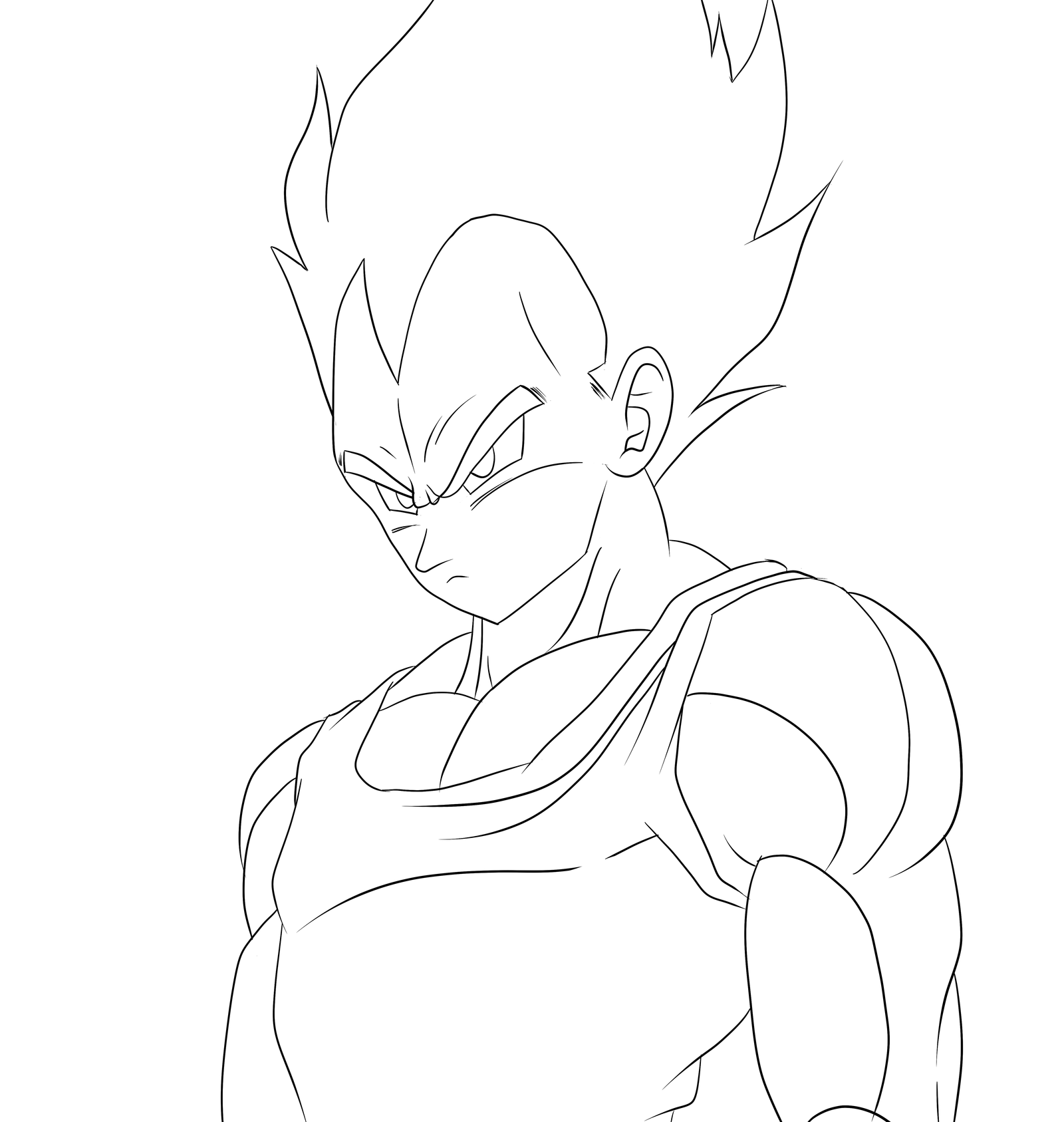 Coloring Pages Vegeta And Goku - Coloring Home