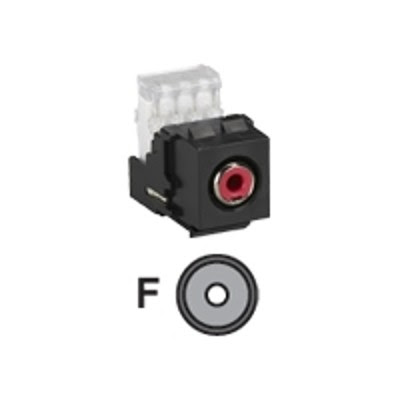 Black Box FMT430 Audio coupler - RCA (F) to 110 (F) - red