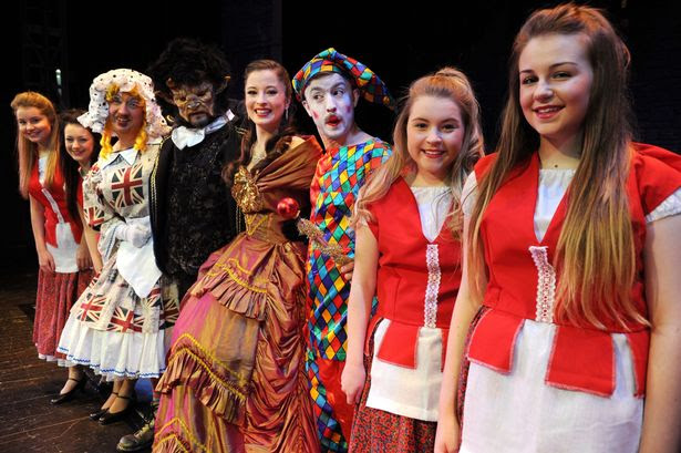 The panto also stars Scott Worsfold as Dame Polly Potts, Andy Steed as J'Espere and dancers from the Karen Heritage Dance Academy in Stockton