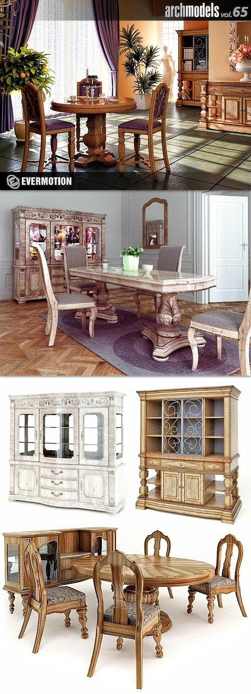 3d models Evermotion Archmodels Vol.65: Classical Furniture (Update)