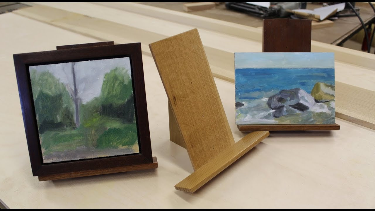 Art Lesson # 4 - How To Make Easel for Small Painting - YouTube