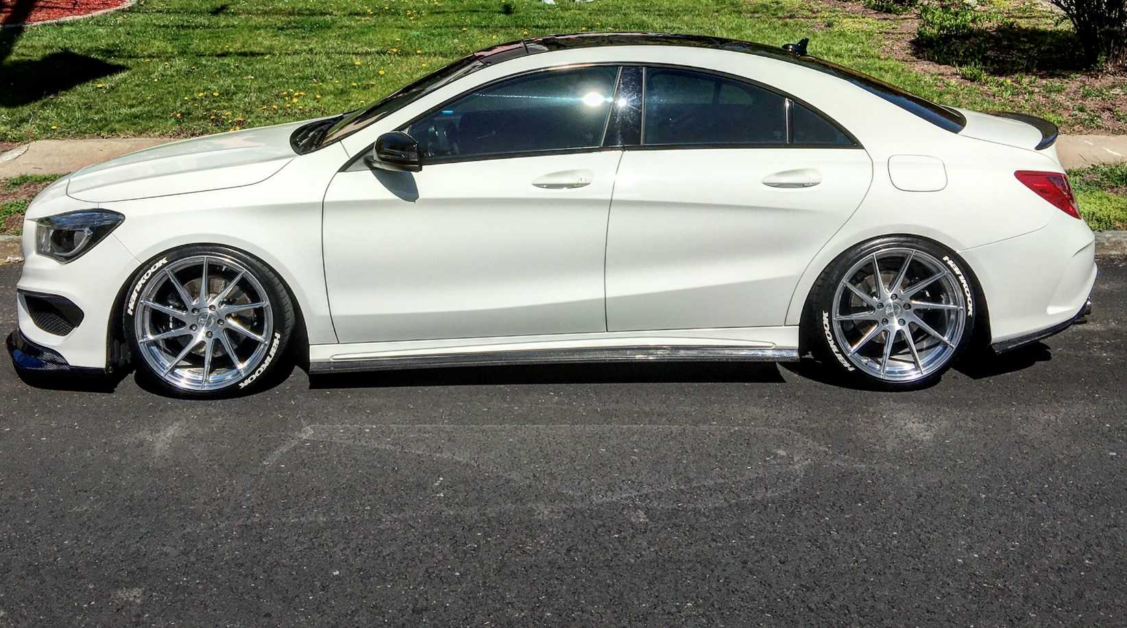 Mercedes Benz, CLA45, Fairy Design, carbon fiber, front spoiler, front lip, splitter