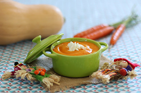 Puree De Butternut Et Carotte Au Chevre Cuisine De Bebe
