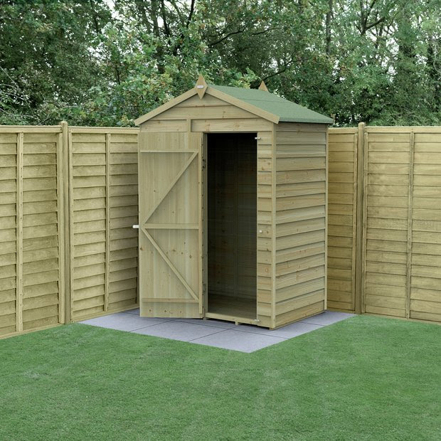 Buy Forest Overlap Apex 3 x 5ft Shed at Argos.co.uk - Your Online Shop ...