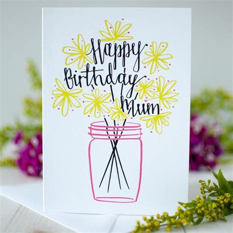  happy birthday mum card birthday card drawing birthday cards for mom