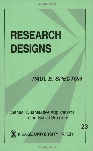 Research Designs (Quantitative Applications in the Social Sciences)