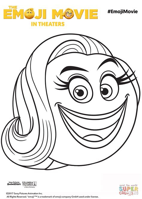 smiler emoji coloring page  printable coloring pages