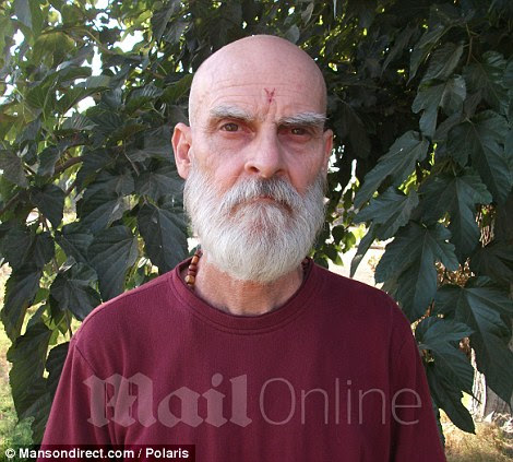 Friends: Gray Wolf (left) are friends of Charles Manson (right) who is serving a life sentence in prison since 1972. They have befriended the convict and visit him every weekend in prison in California 