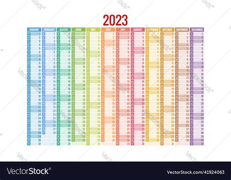  calendar planner for 2023 template royalty free vector image