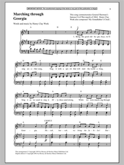 marching  georgia sheet   henry clay work