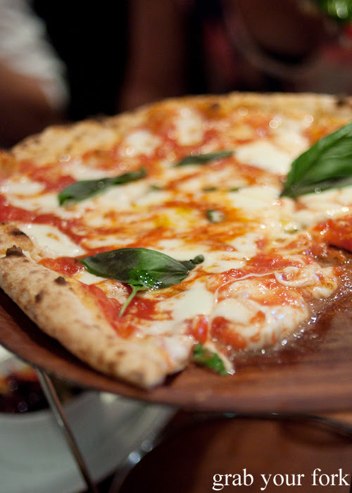 Margherita pizza at Gigi Pizzeria, Newtown