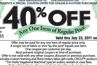 Hobby Lobby 40% Off Coupon! - Paperblog