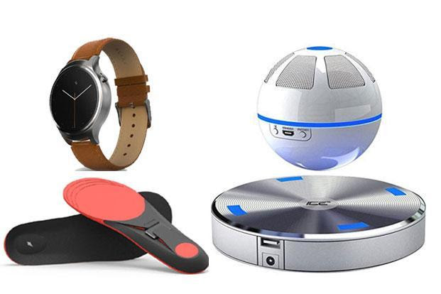 Insoles that double up as fitness trackers (bottom left) is among the line-up for Amazon Launchpad.