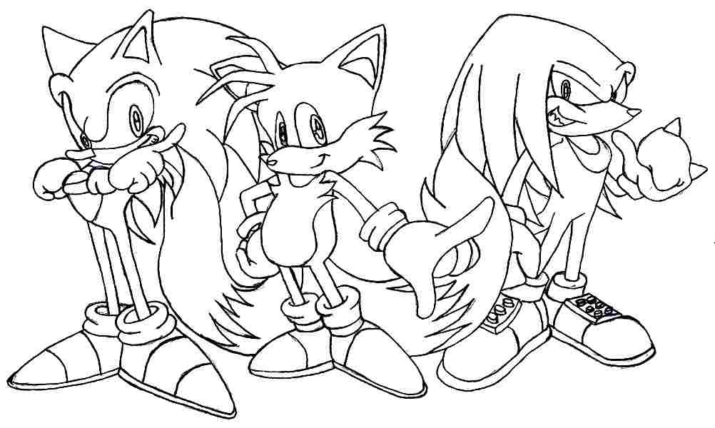 Download Sonic The Hedgehog Coloring Pages Tails - Coloring Home