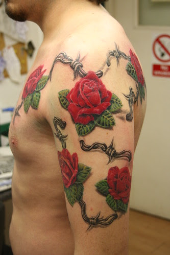  roses tattoo by Mirek vel Stotker 